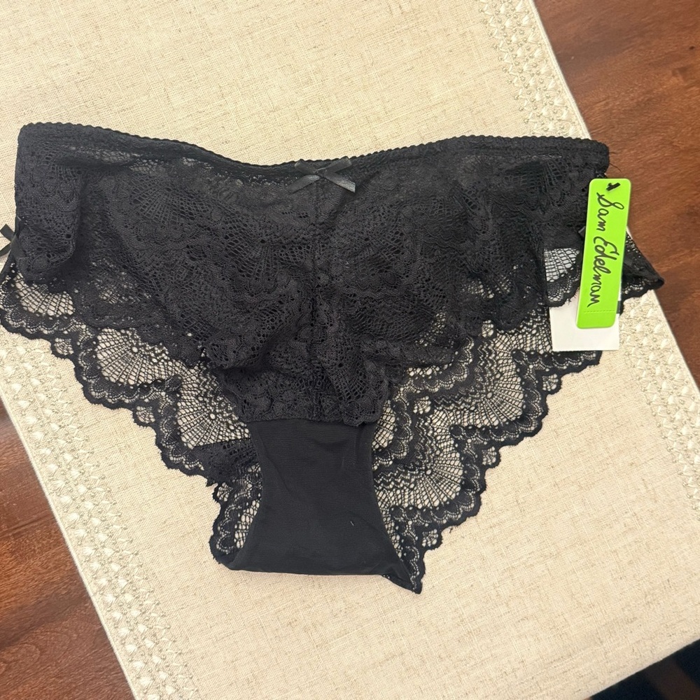 Betsey Johnson Black Lace Panties with Cheeky Cut